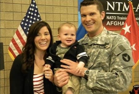 Pete Hegseth and his former wife Samantha Deering and their son